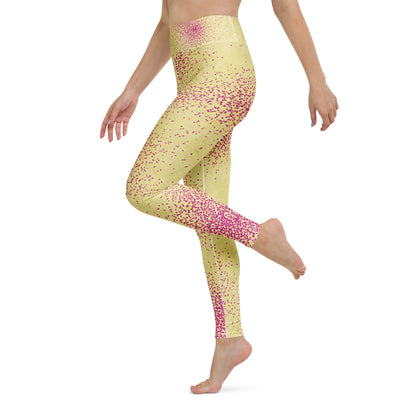 Dust Bunny Orchid Yoga Leggings - left side view