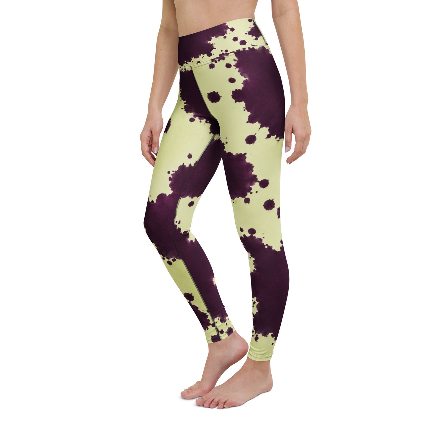 Autumn Fest Orchid Leggings - left front angled view