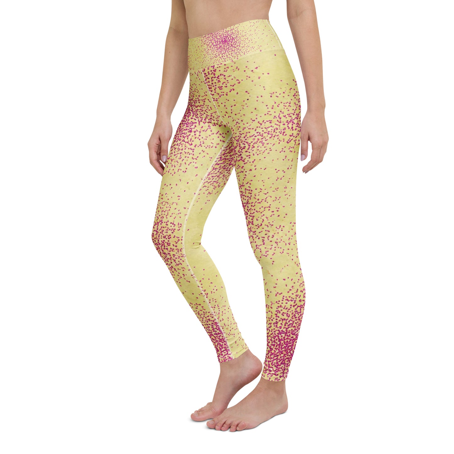 Dust Bunny Orchid Yoga Leggings - left front angle view