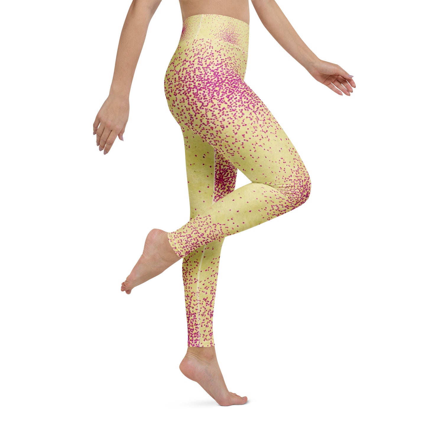 Dust Bunny Orchid Yoga Leggings - right side view