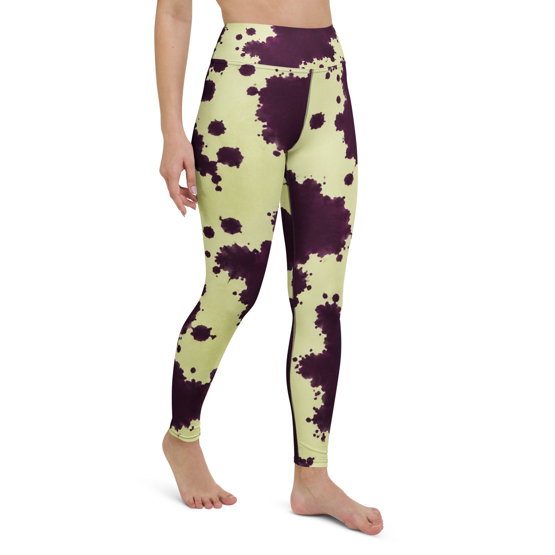 Autumn Fest Orchid Leggings - right front angled view