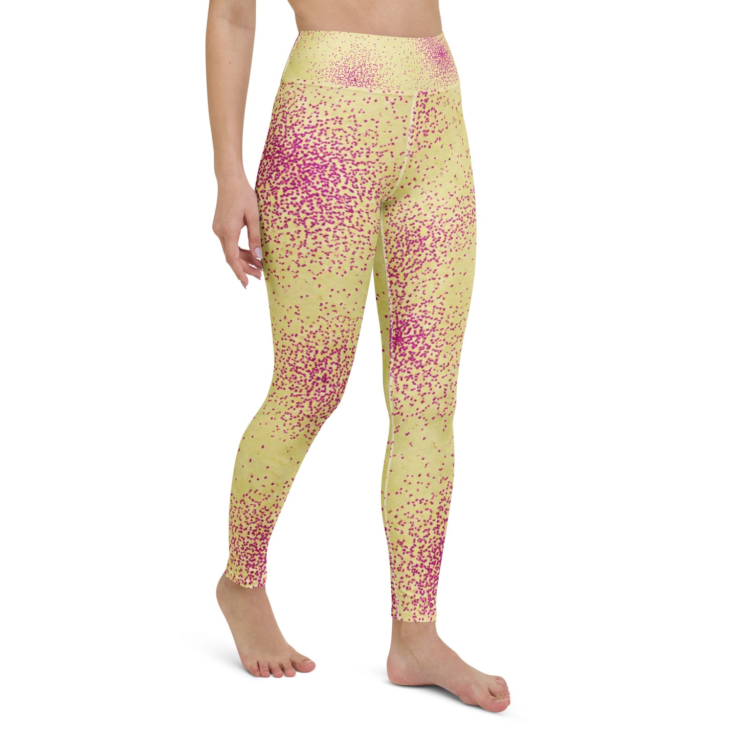 Dust Bunny Orchid Yoga Leggings - right front angle view