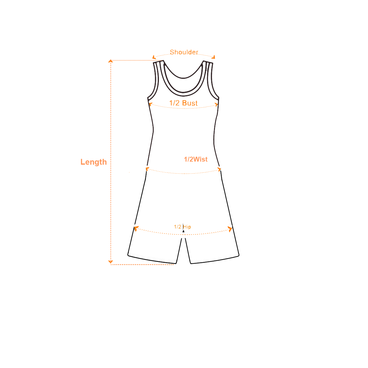The Royal Angelfish — Short-Legged Swimsuit