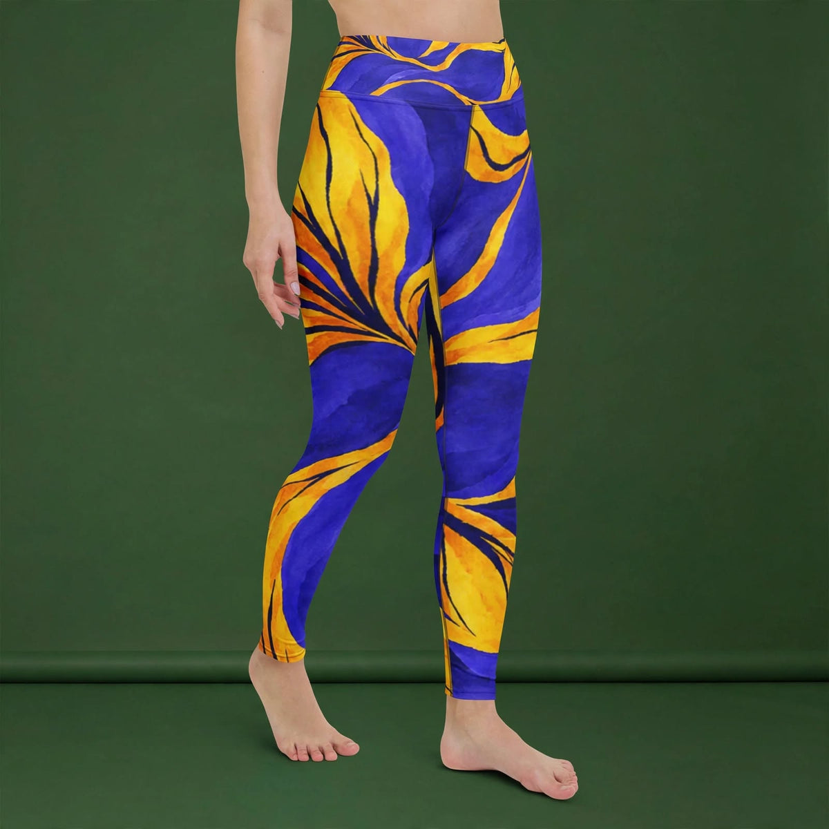 Sorbet Morpho Viola Leggings – abstract print from the real flower, image 11