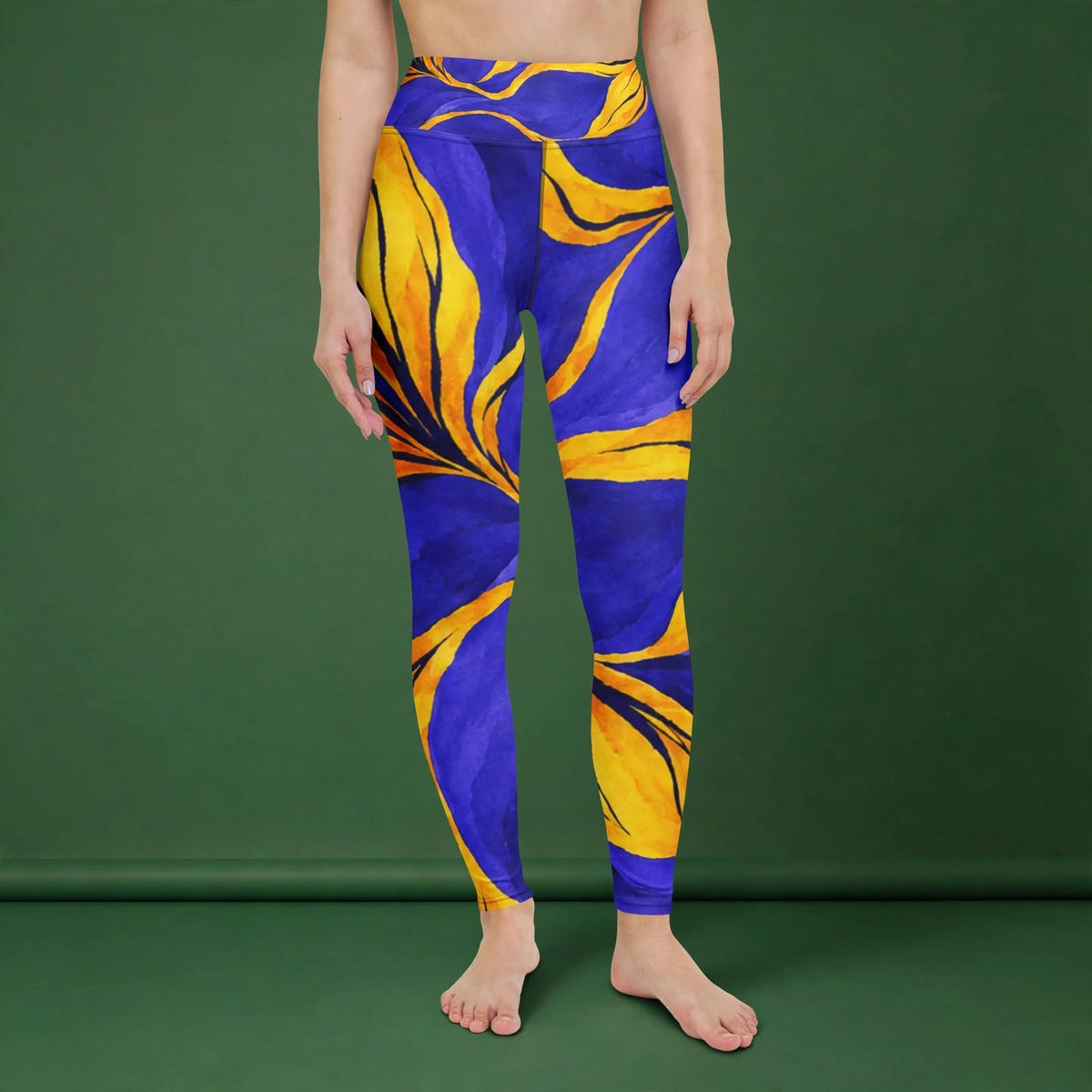 Sorbet Morpho Viola Leggings – abstract print from the real flower, image 10