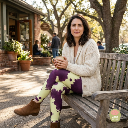 Autumn Fest orchid Yoga Leggings