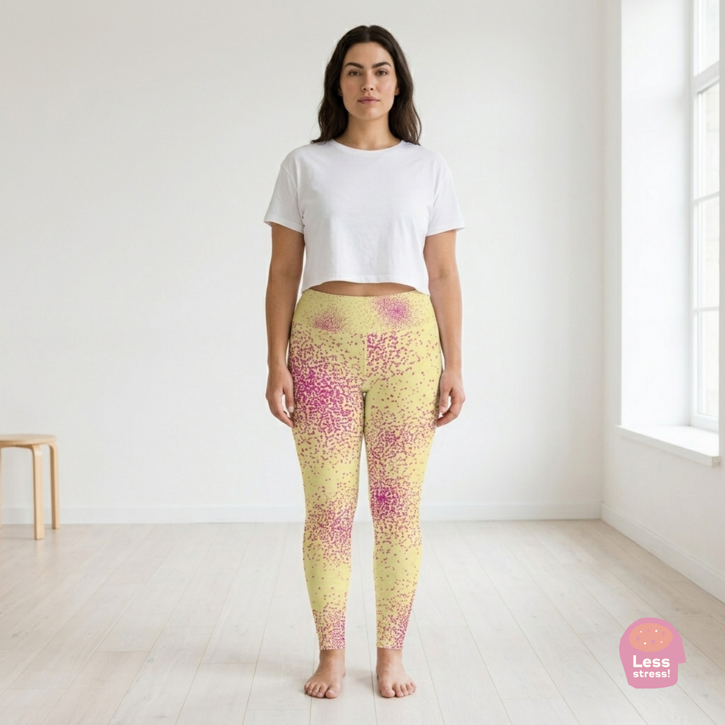 Dust Bunny orchid Yoga Leggings