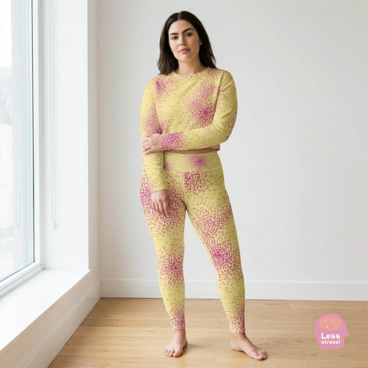 Dust Bunny orchid Yoga Leggings