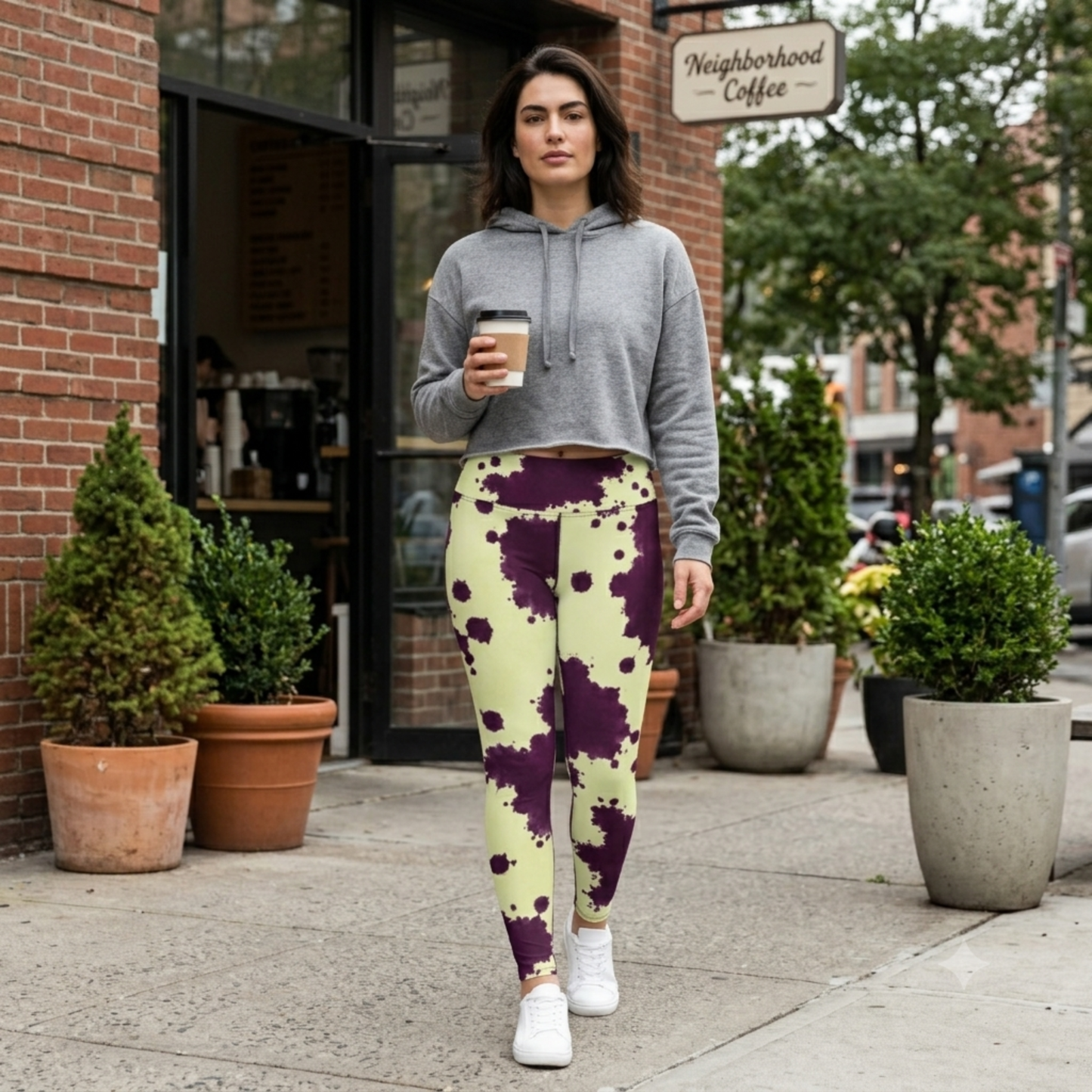 Autumn Fest orchid Yoga Leggings