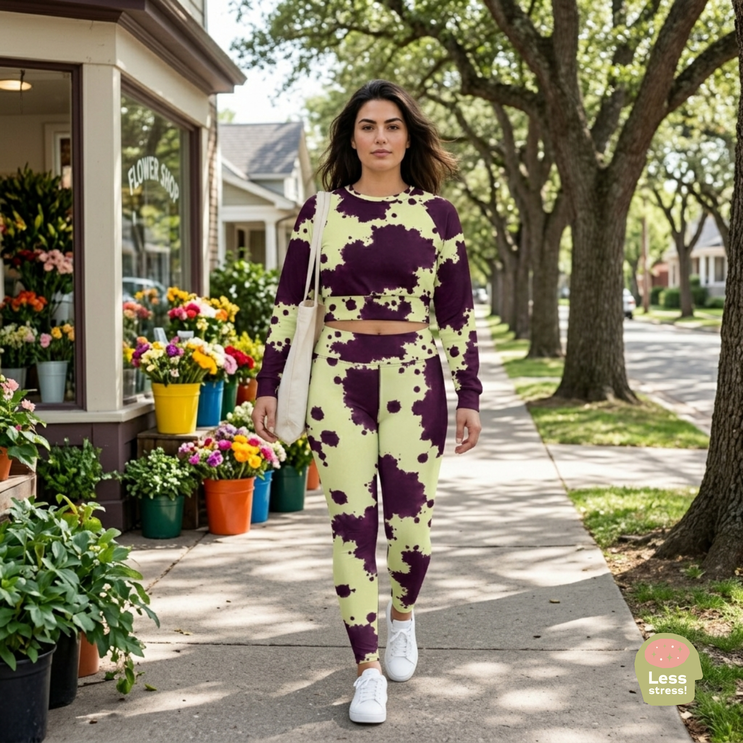 Autumn Fest orchid Yoga Leggings