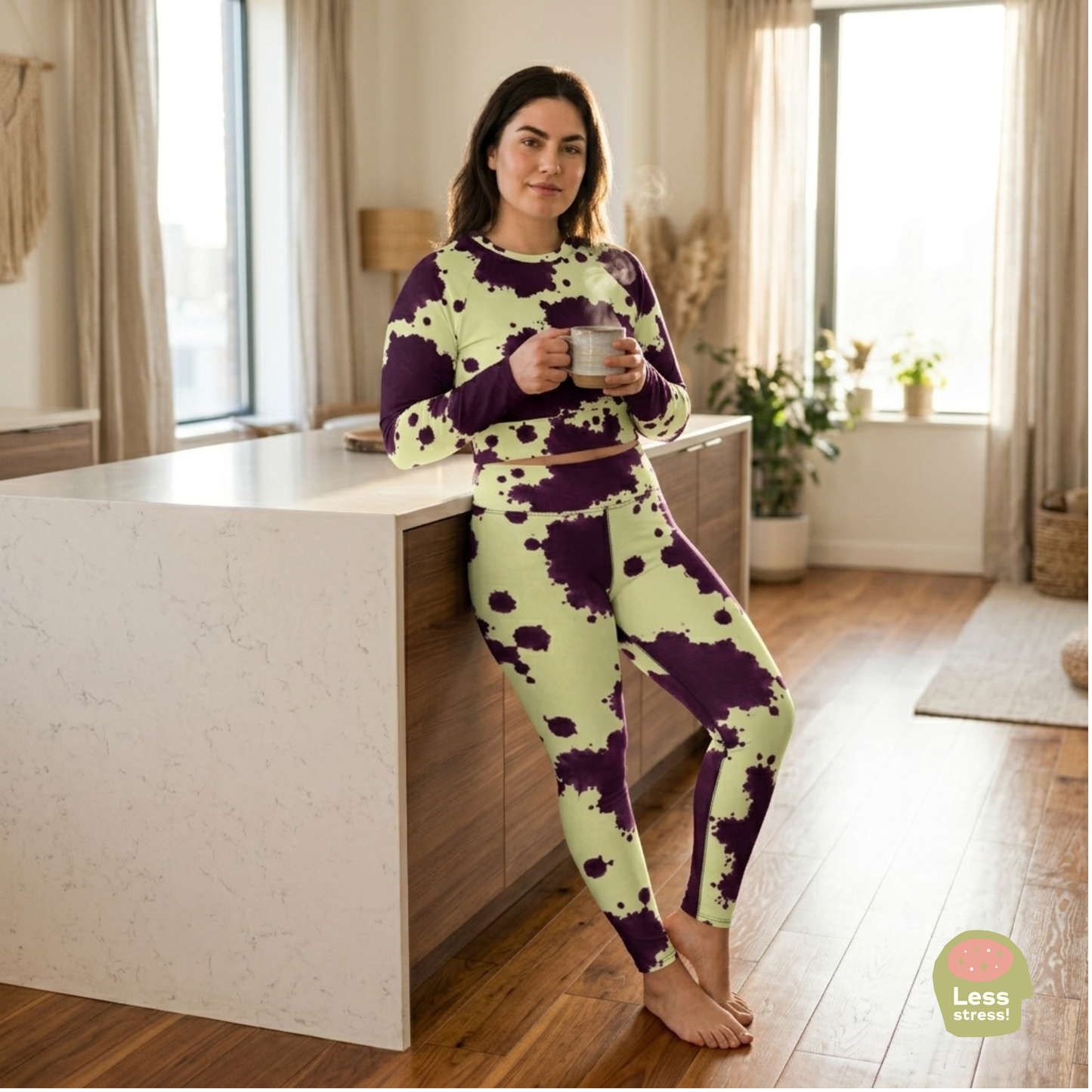 Autumn Fest orchid Yoga Leggings