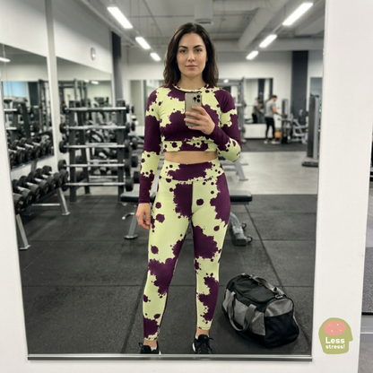 Autumn Fest orchid Yoga Leggings