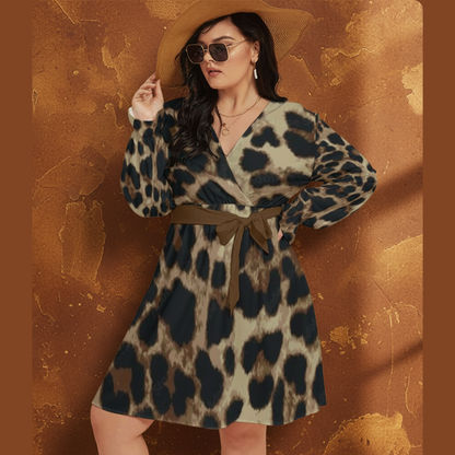 THE TOBACCO APEX // JAGUAR DNA-MATCH WRAP DRESS