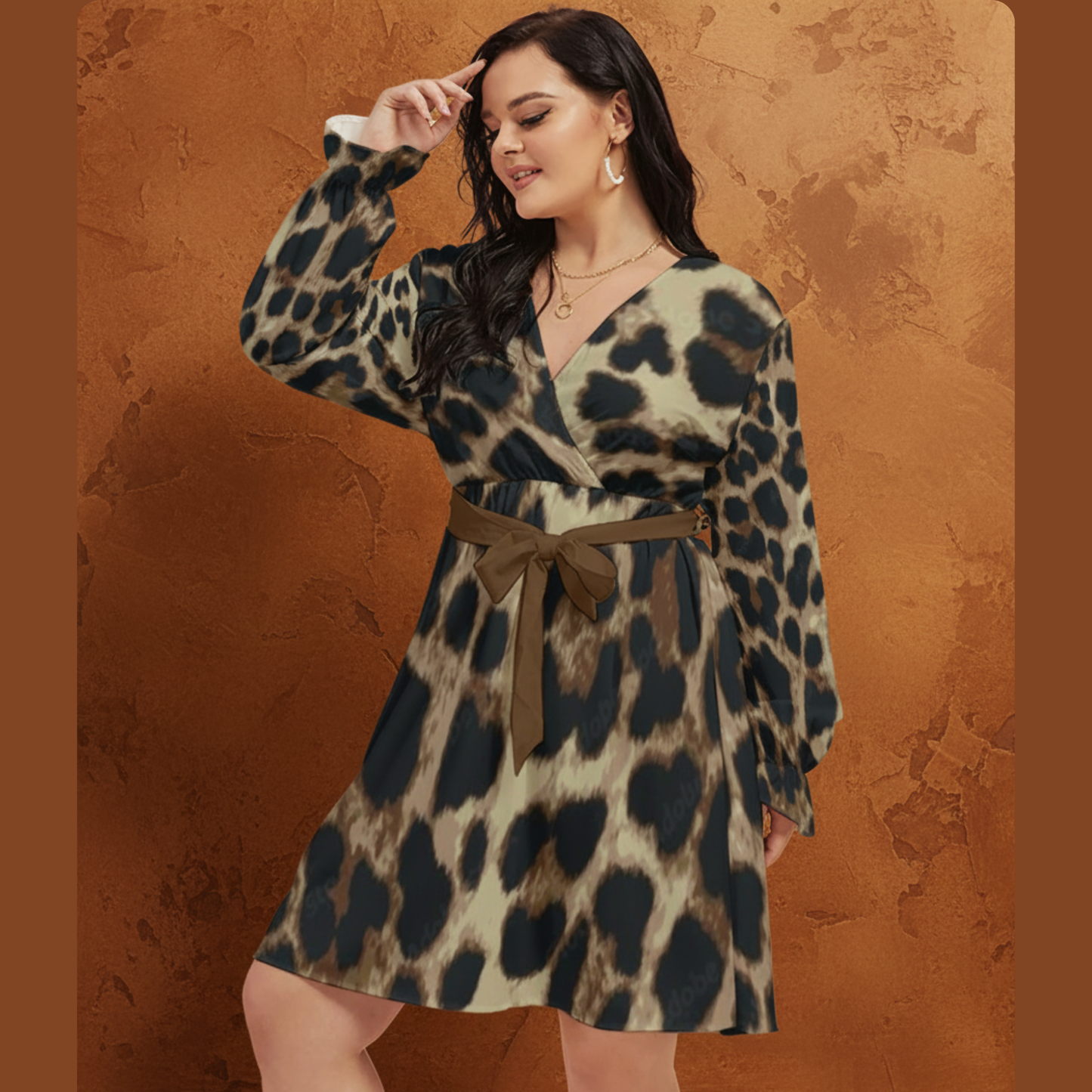 THE TOBACCO APEX // JAGUAR DNA-MATCH WRAP DRESS