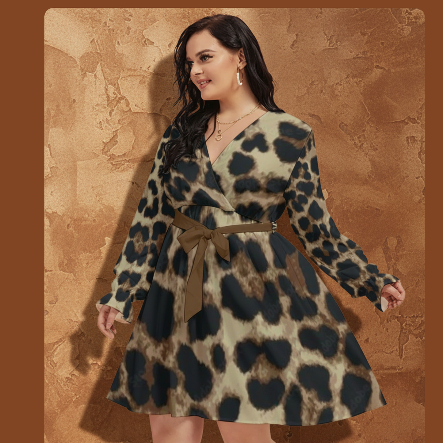 THE TOBACCO APEX // JAGUAR DNA-MATCH WRAP DRESS