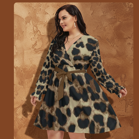 THE TOBACCO APEX // JAGUAR DNA-MATCH WRAP DRESS