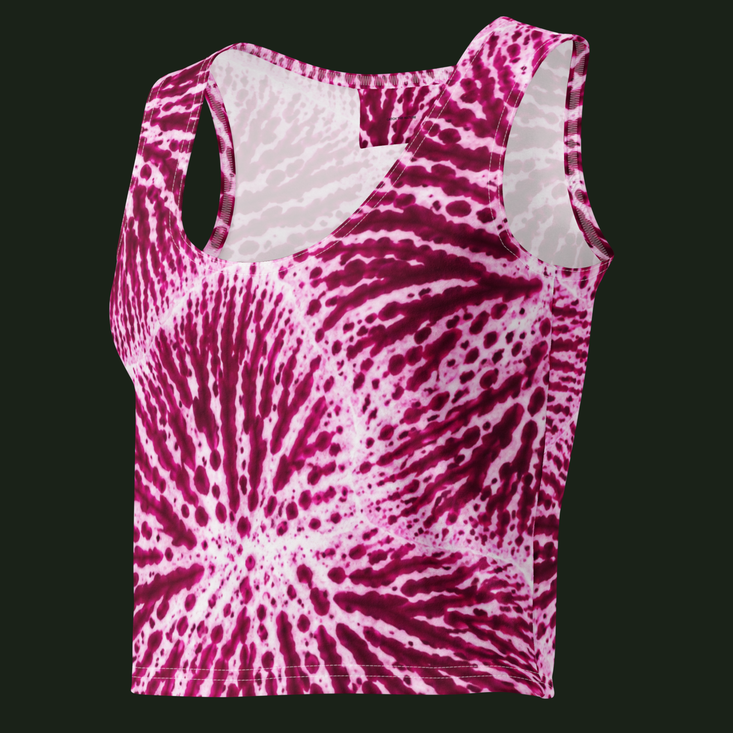 Cotton Crop Top //Phalaenopsis Orchid