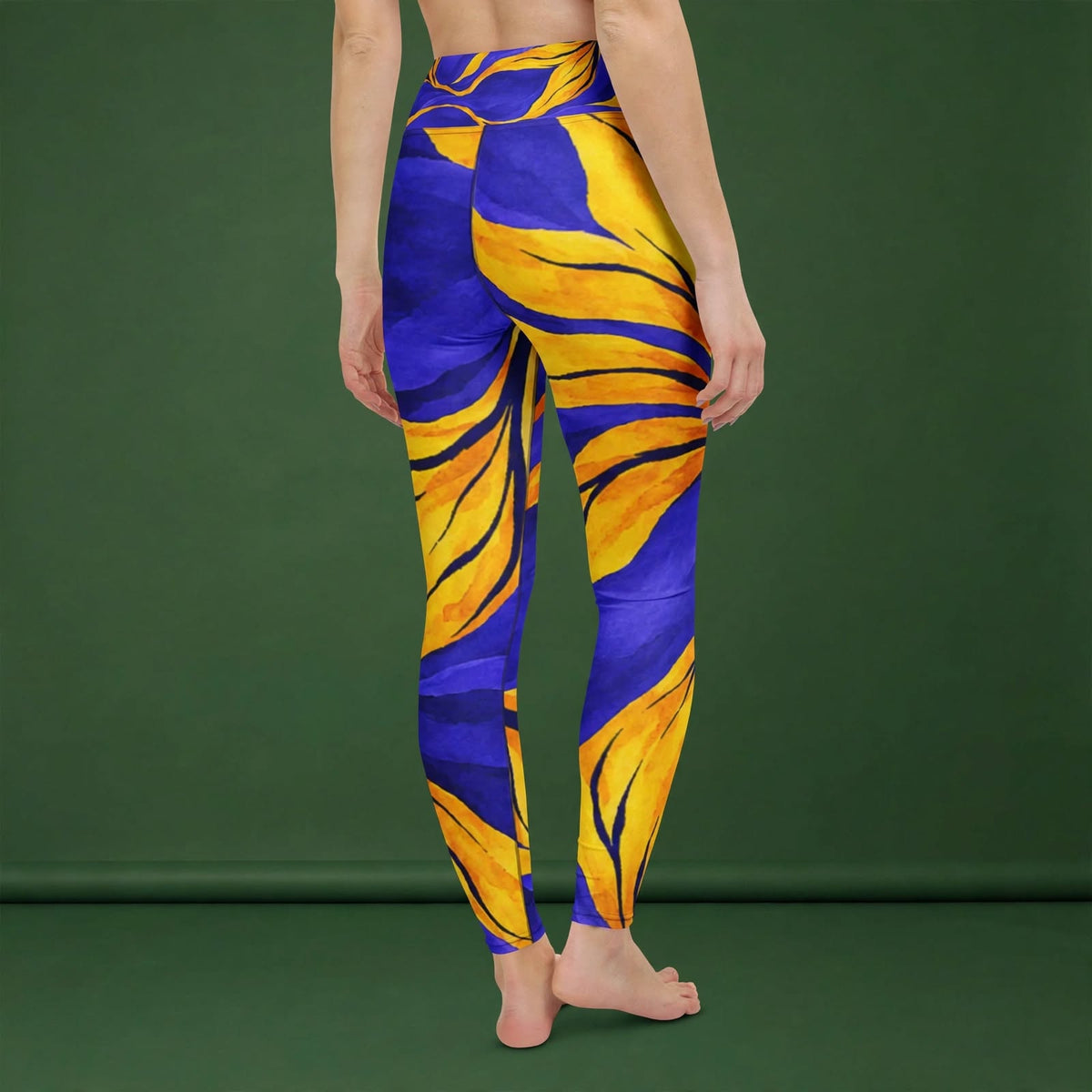 Sorbet Morpho Viola Leggings – abstract print from the real flower, image 12