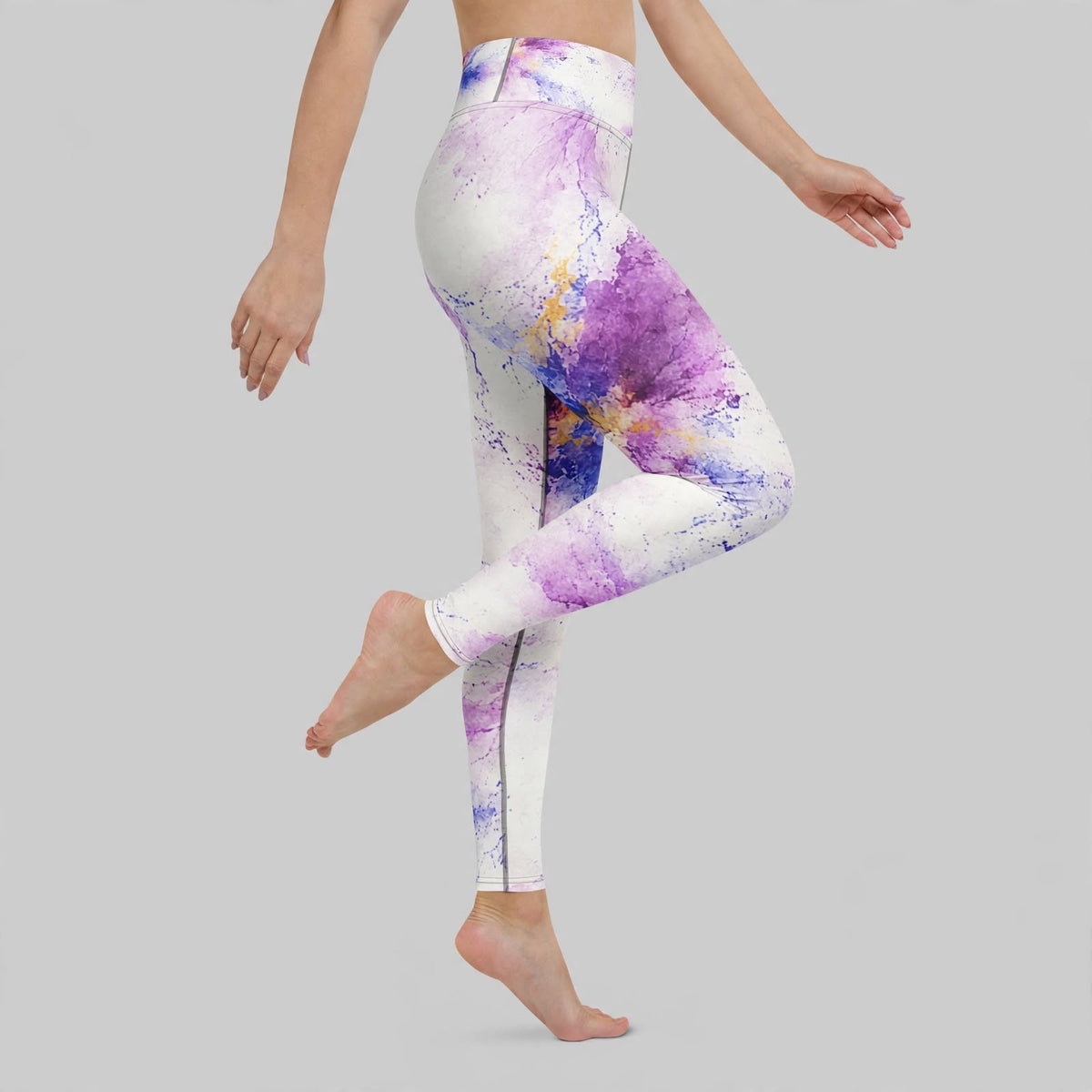 Leggings in the Sorbet Pink Halo print, studio product shot (view 6).