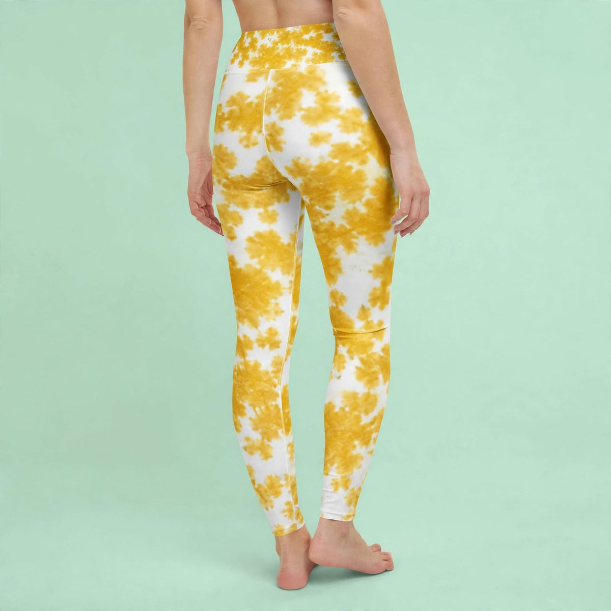 Rancho Bariloche Orchid Yoga Leggings – abstract print from the real flower, image 9