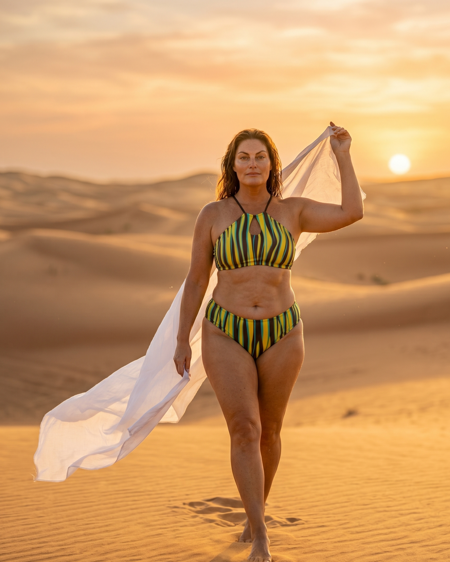 THE ROYAL ANGELFISH // CAMI KEYHOLE ONE-PIECE SWIMSUIT