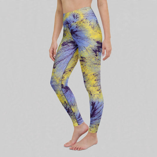 Deltini Blue Purple Wing Viola Leggings