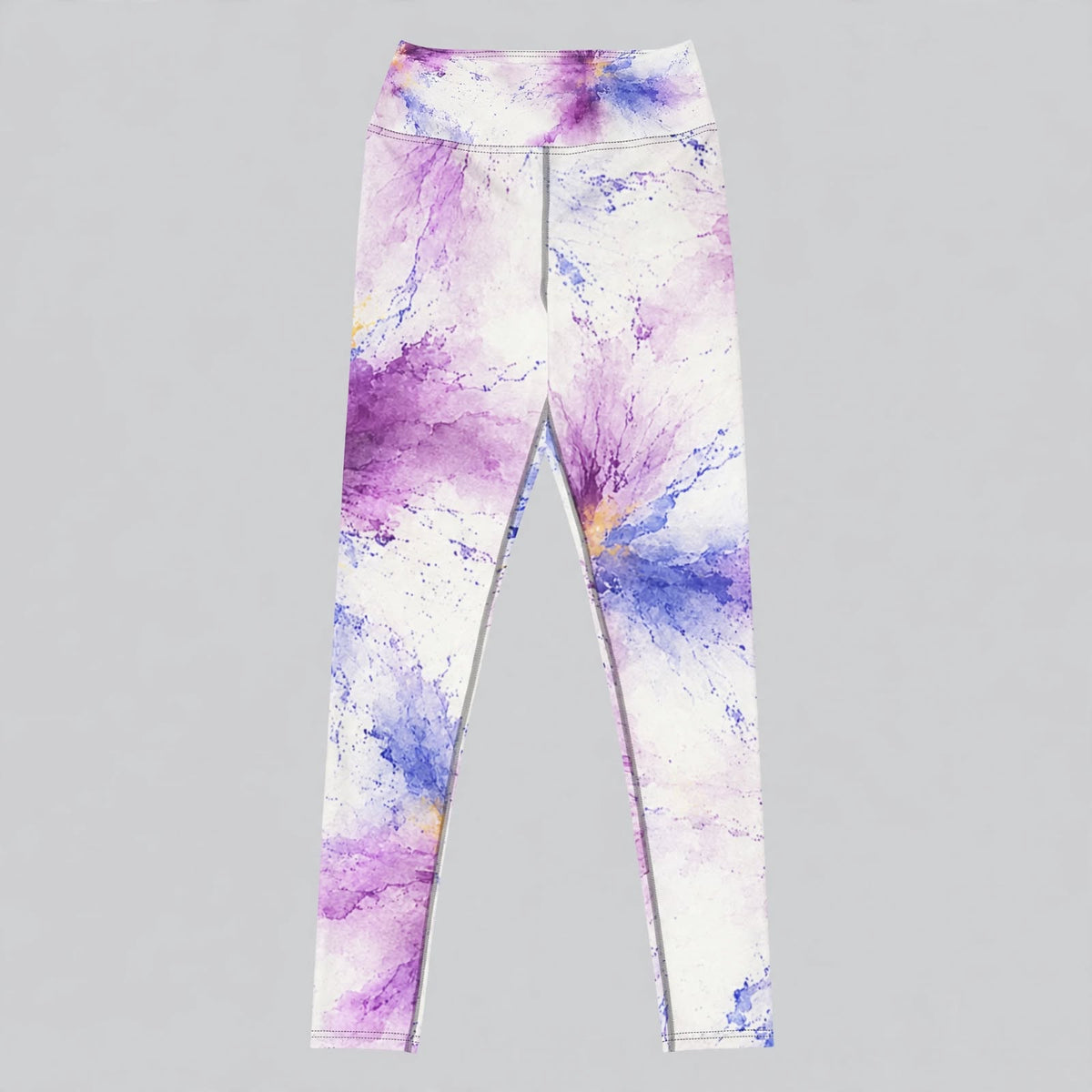 Leggings in the Sorbet Pink Halo print, flat lay.