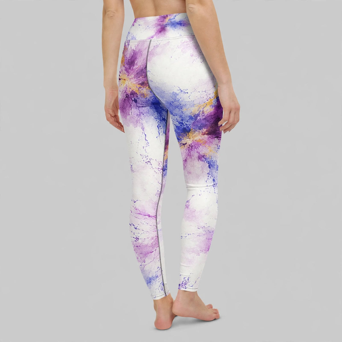 Leggings in the Sorbet Pink Halo print, studio product shot (view 2).