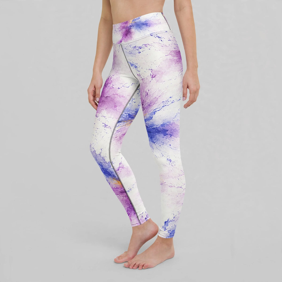 Leggings in the Sorbet Pink Halo print, studio product shot (view 3).