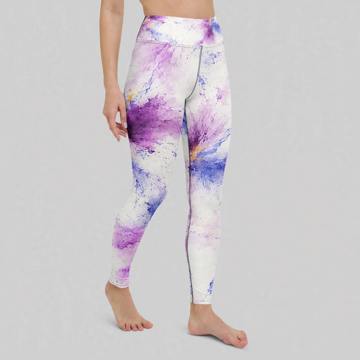 Leggings in the Sorbet Pink Halo print, studio product shot (view 4).