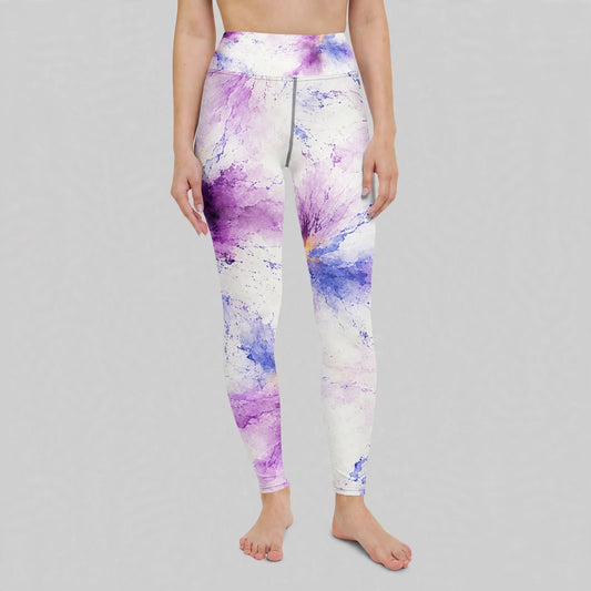 Leggings in the Sorbet Pink Halo print, studio product shot (view 5).