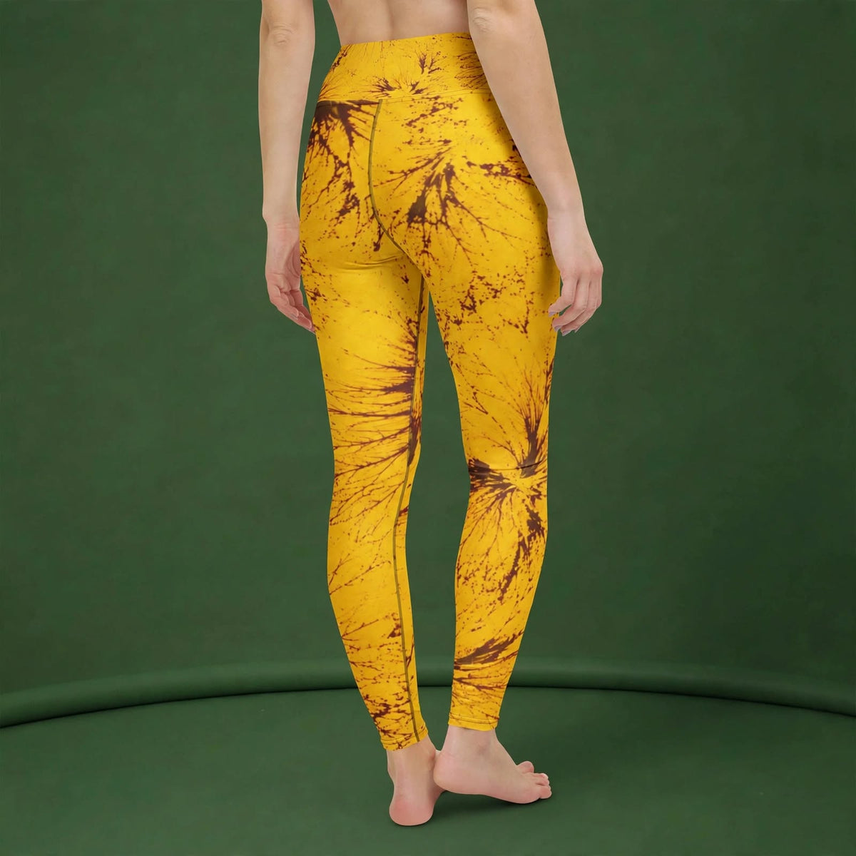 Sorbet Honeybee Viola Leggings – abstract print from the real flower, image 10