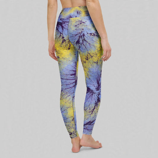 Deltini Blue Purple Wing Viola Leggings