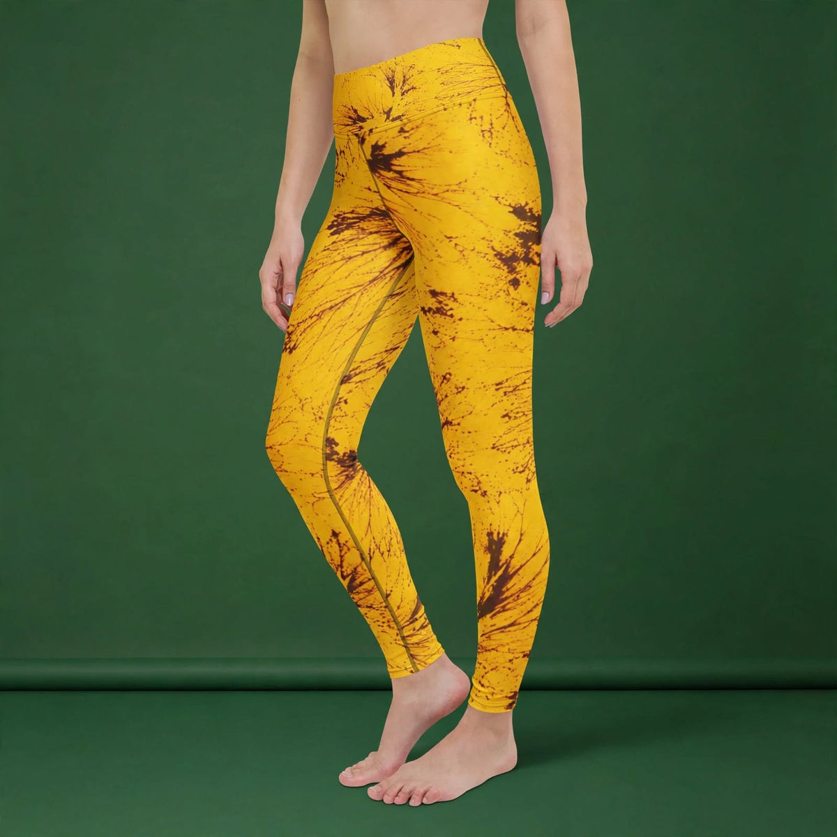 Sorbet Honeybee Viola Leggings – abstract print from the real flower, image 11