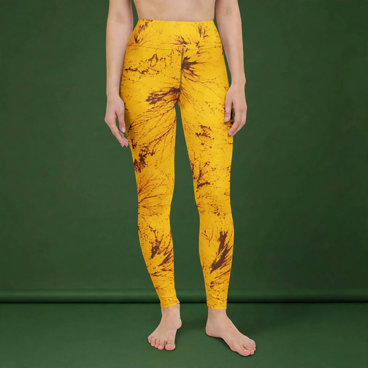 Sorbet Honeybee Viola Leggings – abstract print from the real flower, image 12