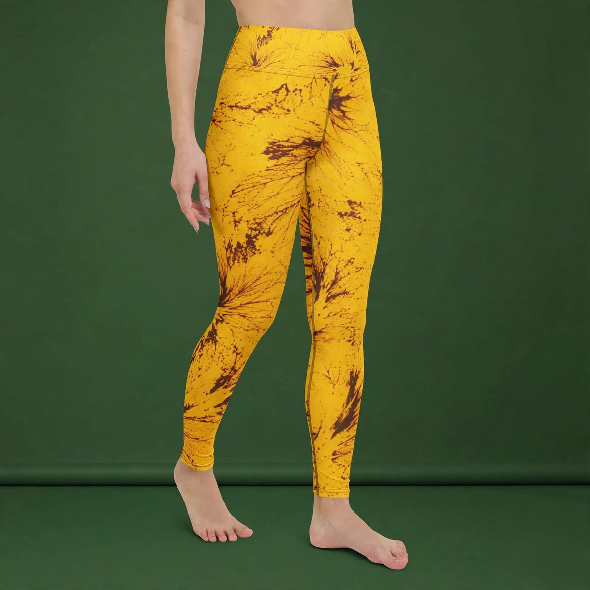 Sorbet Honeybee Viola Leggings – abstract print from the real flower, image 13